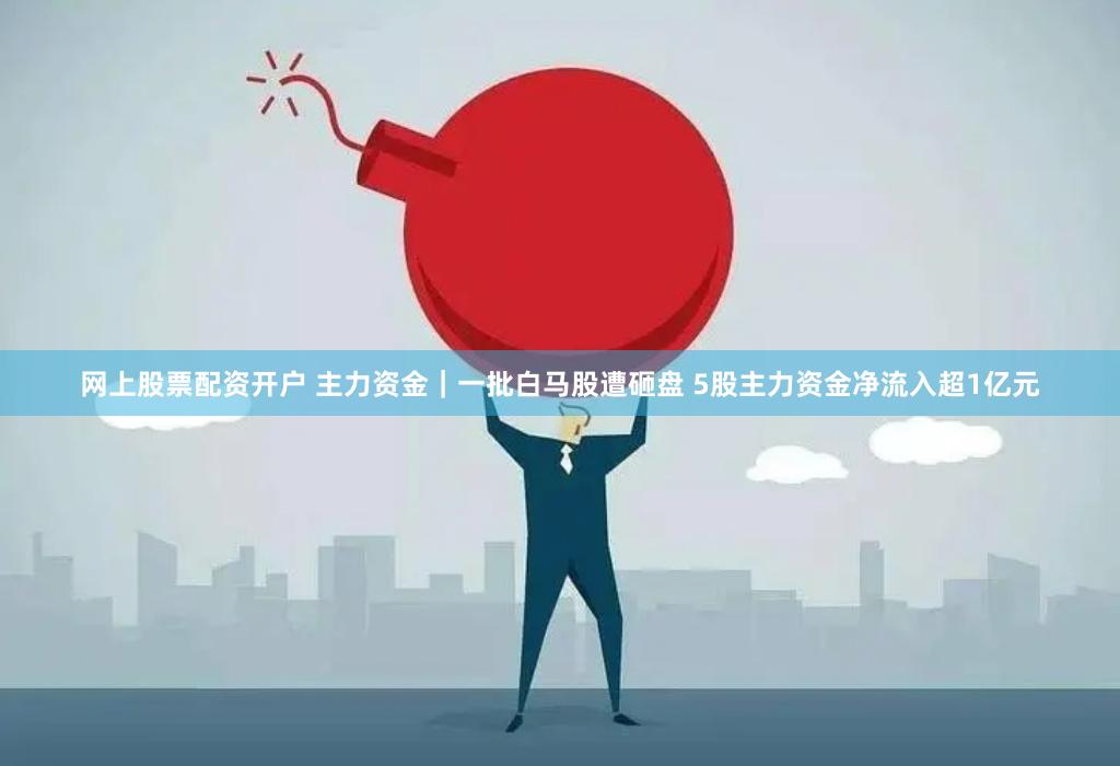 网上股票配资开户 主力资金｜一批白马股遭砸盘 5股主力资金净流入超1亿元